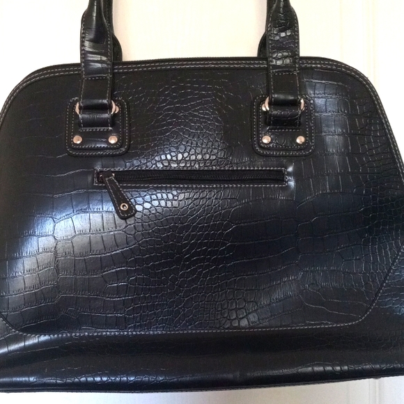 Merona large black animal print purse. - Picture 3 of 11